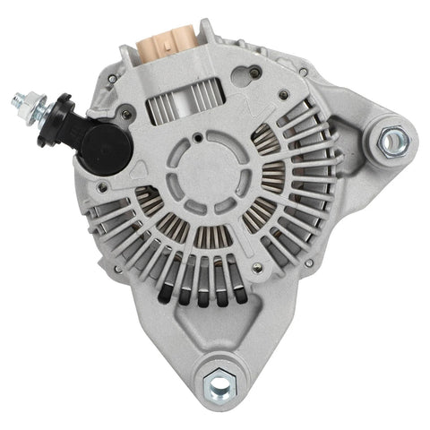 Beefy Mazda Alternator Replacement For CX 3 2.0L 2016 To 2021 CX 5 2.5L 2014 To 2019 And 2022 2023 Mazda 3 2.5L 2014 To 2018 iA 1.5L 2016 MX5 Miata 2.0L 2016 To 2023 Mazda 6 2.5L 2014 To 2021 High Output Easy Install Durable For Daily Driver Power - Rear view of alternator