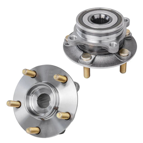 Drop In AWD Front And Rear Wheel Bearing And Hub Assembly For 2008 2015 Mitsubishi Lancer 5 Lug, OE Style Replacement