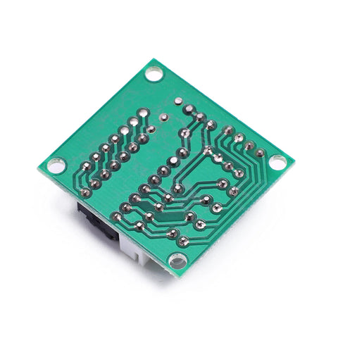 ULN2003 driver board for 28BYJ-48 5V stepper motor, green PCB with white connector and mounting holes