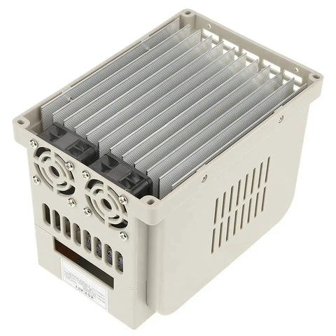 Rugged 2.2kW Variable Frequency Drive VFD with 120V to 220V support, featuring a large heat sink and easy terminal wiring for industrial motors.