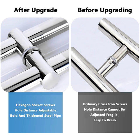 Stainless Steel Sliding Door Handle For Glass And Shower Doors, Durable No Fingerprint Grip, Adjustable Mounting Comparison