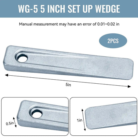 Two Piece 5 Inch Set Up Wedge For Planers Shapers Milling Machines And Other Similar Applications Used To Position Or Add Space