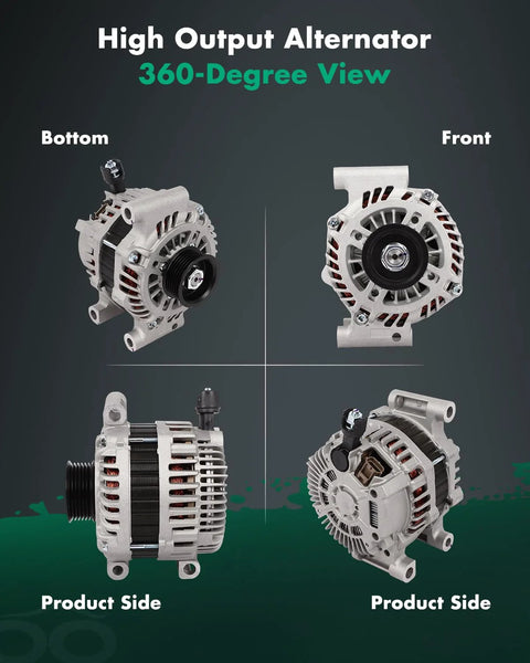 Heavy Duty 150 Amp 12V CW Alternator With 6 Groove Pulley Fits Ford Escape 3.0L 2008 Mazda Tribute 3.0L 2008 Mercury Mariner 3.0L