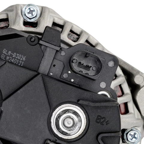 Alternator For 2001 to 2005 Mercedes C240 C320 CLK320 E320 SLK320 Crossfire ML350 2003 to 2005 120 Amp Bosch Unit With 6 Groove Pulley 12V CW Beefy Replacement OE Equivalent Compatible 12V Charging