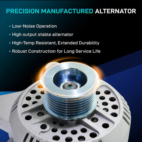 Durable Alternator Replacement For F Series Trucks And E Series Vans 97-02 top view highlighting construction details