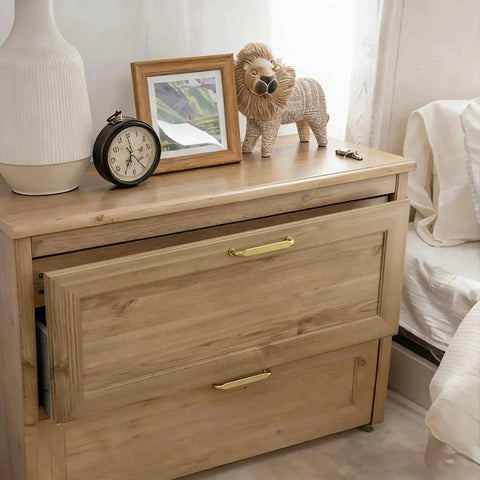 Bedroom dresser with Brushed Brass Cabinet Pulls Seven And One Half Inch Ten Pack Zinc Alloy Solid Hardware installed
