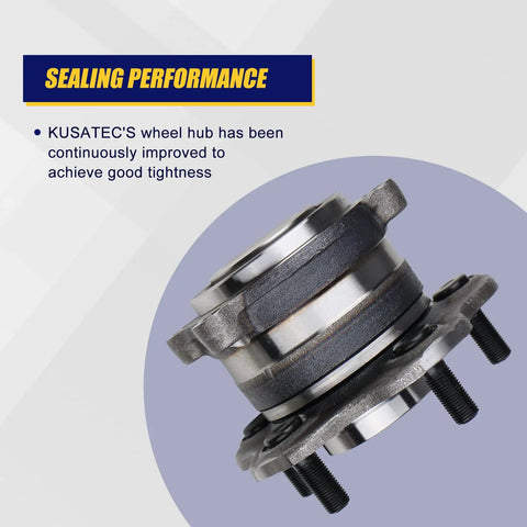 512388 Rear Wheel Bearing And Hub Assembly 2 Pack With 5 Lug And ABS For Nissan Altima Maxima; close-up view of wheel hub