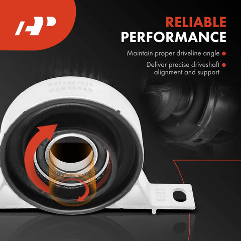 Close-up of Beef Up Your BMW With a Drive Shaft Center Support Bearing Carrier for 323Ci 323i 325Ci 325i 328i 330Ci 330i Z4 E46 E85 E89 1999-2009 Replacement Part Fits 3 Series and Z4 Models