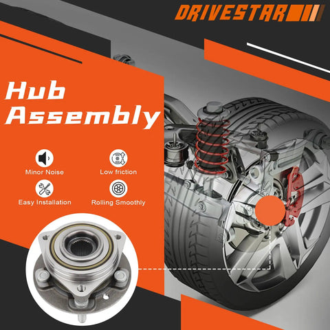 Front Left Or Right Wheel Hub Bearing Assembly For Jeep Wrangler And Gladiator 5 Lug Without ABS Beefed Up Heavy Duty Replacement Fit 2018 Through 2023 Models Today.
