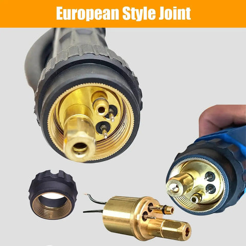 Close-up of European style joint connector for 2 In 1 Portable Line Boring And Welding Machine For Excavators.