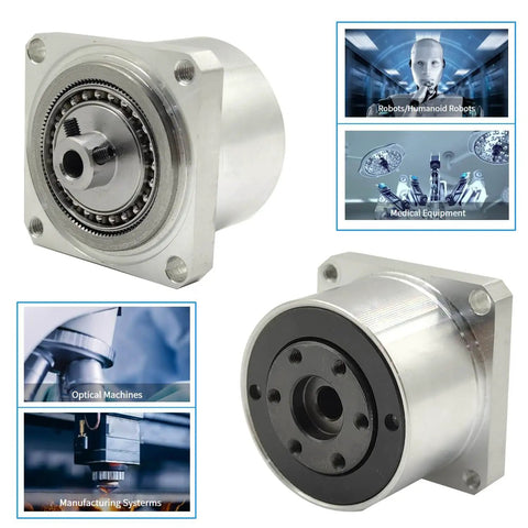 Harmonic Drive Gear Reducer Small Strain Wave Gearbox 30 to 1 Rotary Reduction Actuator Fits Nema 14 Stepper Motor Flange Output Easy Install