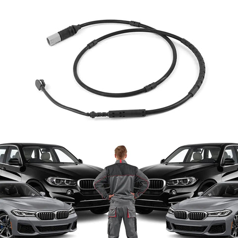 Rear brake pad wear sensor cable for BMW F20/F21/F30/F31/F32/F33, black with dual connectors, 1pc