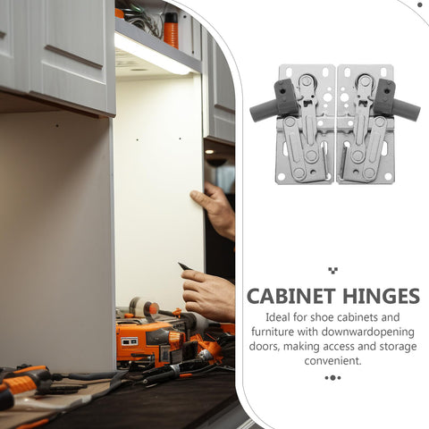 Two Pack Soft Close Tip Out Cabinet Hinges With Damping For Quiet Closing, Iron Construction, Easy Installation Hardware For Kitchen Cupboards And Shoe Cabinets, Durable Cabinet Hardware For Smooth, Silent Closures displayed in kitchen setting