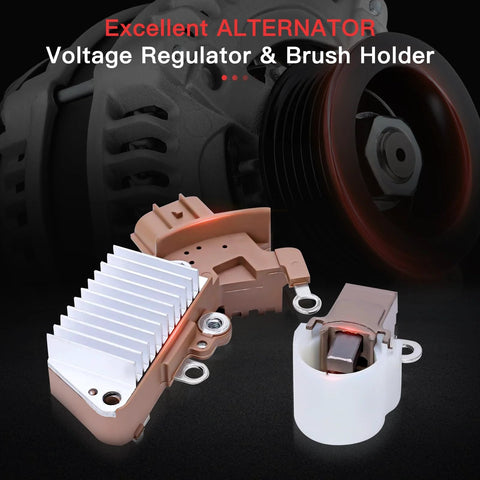 Excellent alternator voltage regulator and brush holder for 130 Amp High Output Beefed Up Alternator Compatible With Odyssey 2008 2010 Pilot 2009 2011 Ridgeline 2009 2011 And Acura TL MDX TSX ZDX 2009 2013 Replacement Replaces AL1311X 11391 31100 RGW A01