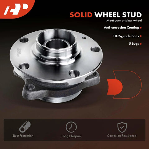 Front Or Rear Wheel Bearing And Hub Assembly For Audi A6 A6 Quattro A8 Quattro R8 S8 S6 Phaeton 2004 Through 2015 Models metal wheel stud