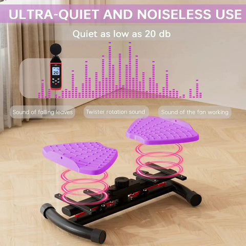 440 Lbs Weight Capacity Waist Twister Machine for Slim Waist and Core with Smart LED Display Performance Ultra Quiet 20dB