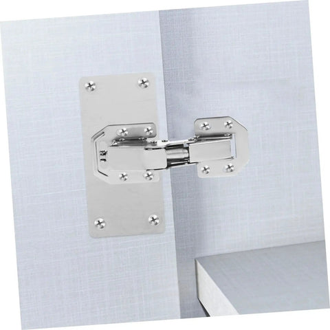 Concealed Inner Hinge Pair for Wardrobe Cabinets 2 pack durable hydraulic hinges with high load capacity easy to install silver finish