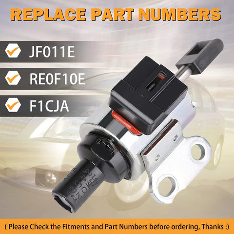 CVT transmission step motor with mounting bracket; black sensor housing for 2.0/2.5, part numbers JF01E RE0F10E F1CJA