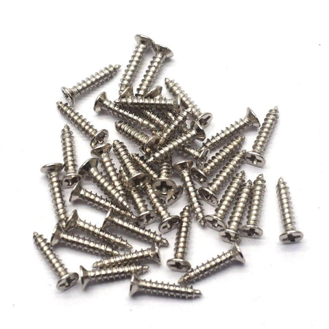 Heavy Duty Zinc Alloy Jewelry Box Hinges Set With Screws, 10 Pack In Silver 1.2 X 0.2 X 0.8 Inches for Small Boxes