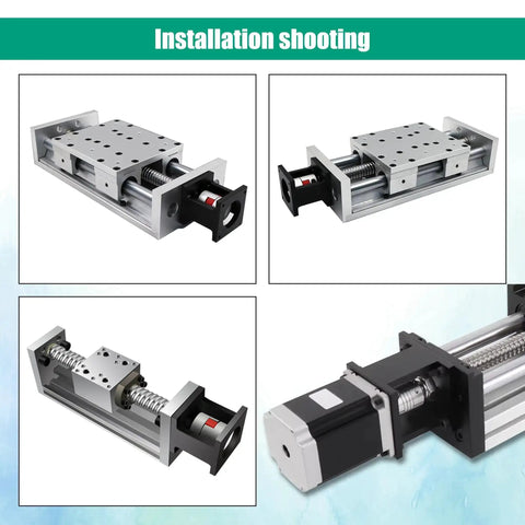 Horizontal Servo Motor Mount Bracket For 80 Servo Type Motors Aluminum Alloy 6063 installed in CNC machine