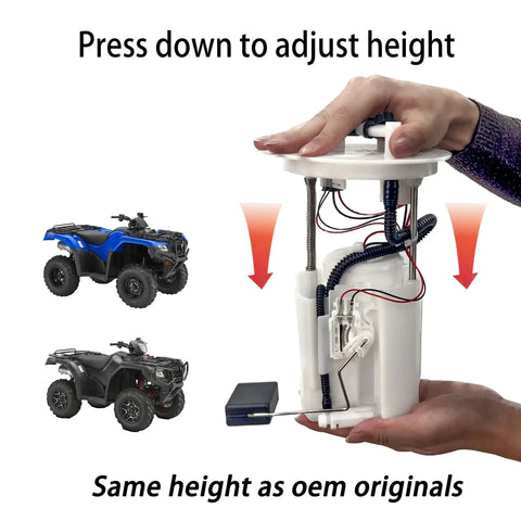 Hand adjusting Honda Fuel Pump Assembly 16700 HR3 A21 for TRX420 TRX500 TRX520 ATV with height guidance