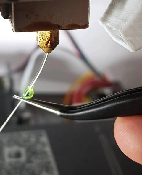 Using Pro Grade 11 Piece 0.4mm Nozzle Cleaning Kit With Stainless Steel Tweezers And Flexible Cleaning Needles For 3D Printers