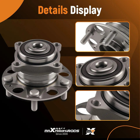 Rear Wheel Bearing And Hub Assembly 512353 For Honda Accord 2008 2012 And Acura TSX 2009 2014 5 Lug With ABS focus image