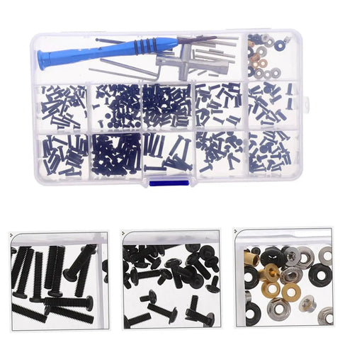 Must Have RC Car Maintenance Kit With Full Screw Set Nuts Bolts And Hardware Fasteners Including Metric Screws in Toolbox