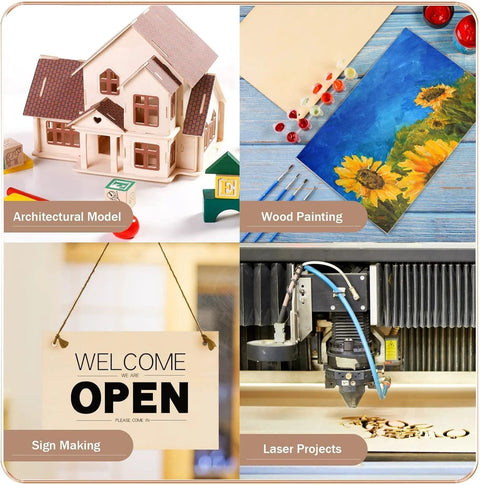 12 Pack Basswood Sheets For Crafts And Laser Engraving 18 By 24 By 1 8 Inch 3mm Thick Unfinished Wood Boards With Smooth Surfaces