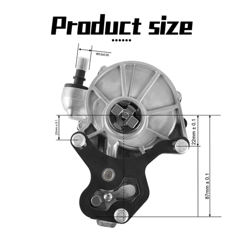 AULINK vacuum pump with metal housing and black mounting bracket for GM 2.0L/2.5L engines.