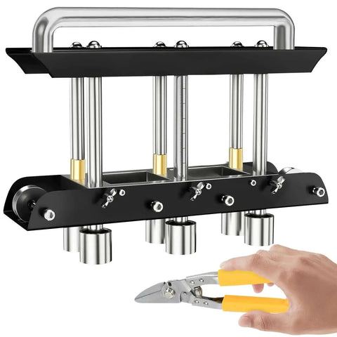 3-Station Edge Roller Bender For Metal Roofing And Sheet Metal 0 To 90 Degree Bends with cutting tool