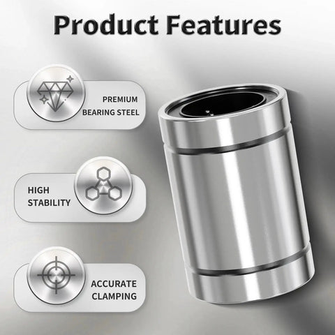 LM25UU Linear Ball Bearing 25mm ID, 40mm OD, 59mm Length, Double Sealed For 3D Printers And CNC Slides, Pro Grade Precision Gear