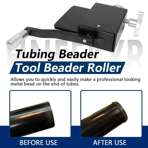 Heavy Duty Bead Roller For Tube Pipe And Hose With Nylon Vise Jaws Fits 5 Eighth Inch And Larger Tubing DIY Intercooler Piping Tool