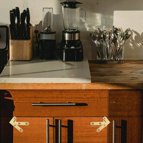 Cabinet with 360 Degree Rotatable Door Pivot Hinges Set With Four L Shape Concealed Hardware And Screws For Bookcase Cabinet Window And Door Durable Wear Resistant Tough as Nails Hidden Pivot Hinge For Bedroom Kitchen Basement Smooth Finish And Clean Elegant Look