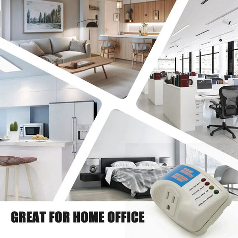 Automatic Induction Surge Protector For Home Use, Single Outlet Power Guard in various home and office settings