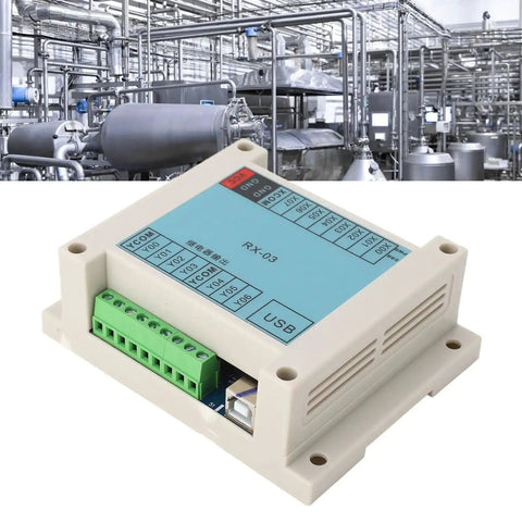 12-24VDC PLC Controller With 8 Inputs And 7 Outputs For Industrial Automation Programmable Logic Controller Board and factory background
