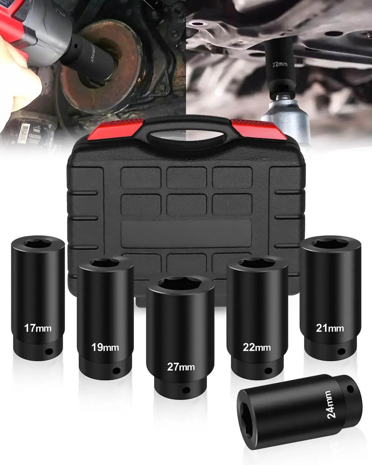 Beefed Up Half Inch Drive Crank Bolt Socket Set With 1...