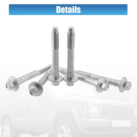 Six Piece Heavy Duty Wheel Hub Bearing Mounting Bolts Set For Jeep Grand Cherokee 2000-2010 Fits Jeep Commander Liberty Cirrus Stratus Nitro 1995-2012