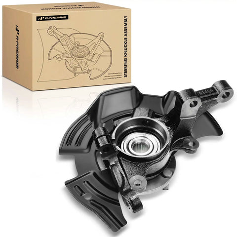 Front Right Steering Knuckle And Wheel Bearing Hub Assembly With 14mm Strut Bolt Hole For Hyundai Sonata 2011 2012 2013 L4 2.4L