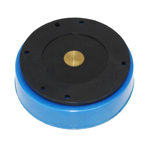 Magnetic Base Indicator Back Holder For AGD2 1 Inch Dial Indicator By HFS, Durable Blue Shell Outer Ring, Top View