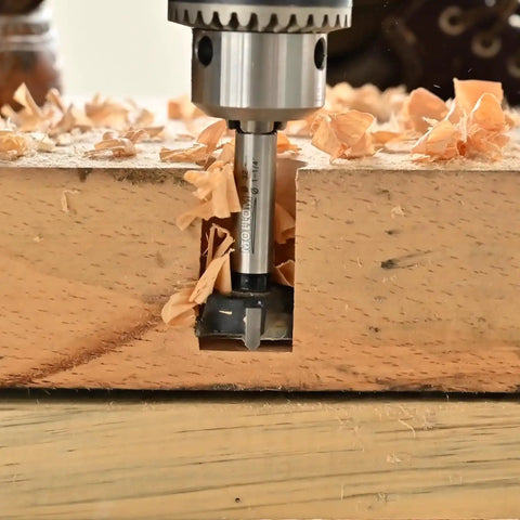 Pro Grade Forstner Drill Bit Eleven Sixteenth Inch 17.5mm YG8 Carbide 91HRA Heavy Duty Precision Cutter in hardwood