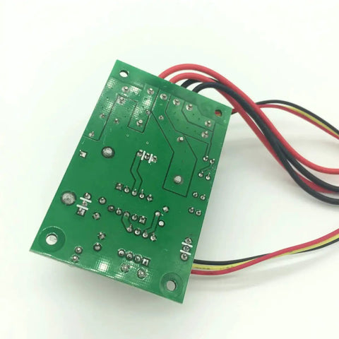 Back view of DC PWM Motor Speed Controller 6V To 30V With 6A Rated Current 10A Peak 200W Max 16kHz, showing circuit board and wires