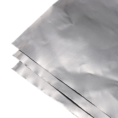 PATIKIL flexible graphite foil gasket sheets, 250x200x0.3mm, pack of 5, silver