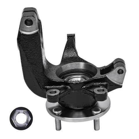 Front Right Steering Knuckle And Wheel Hub Bearing Assembly For Ford Focus 2006 2007 2008 2009 2010 2011 Passenger Side Replacement OEM