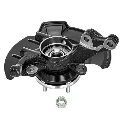 Front Steering Knuckles With Wheel Hub Bearings And Outer Tie Rod Ends Replacement Kit For 2007 2012 Hyundai Elantra
