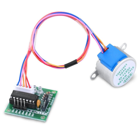 Longruner 28BYJ-48 5V geared stepper motor with ULN2003 driver board and multi-color wires