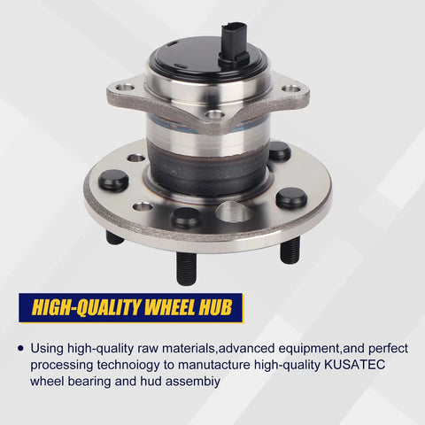 Rear Left Wheel Bearing And Hub Assembly 512206 For Lexus ES300 ES330 ES350, Toyota Avalon Camry Highlander Solara With 5 Lug Bolts And ABS Premium Drop In Replacement