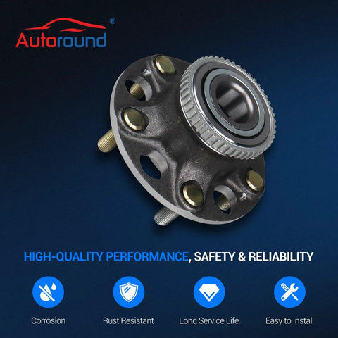512188 Rear Wheel Hub And Bearing Assembly Replacement For 2004 2008 Acura TL And 2003 2007 Honda Accord 5 Lug With ABS