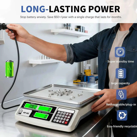 Heavy Duty Industrial Counting Scale With 30kg Capacity And 0.5g Precision For Coins And Parts Rock Solid Pro Grade Digital Scale With RS232 Port