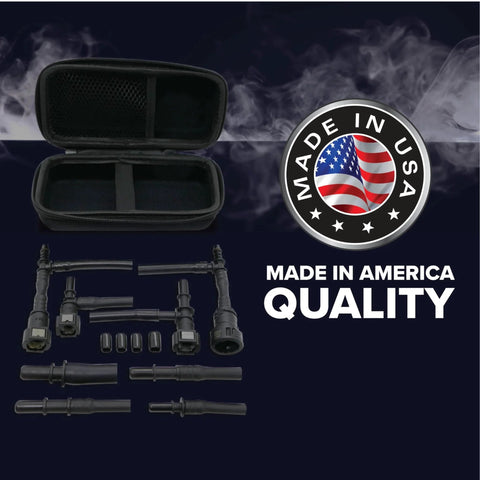 Universal EVAP System Leak Detection Kit for Automotive Smoke Machine with case and adapters